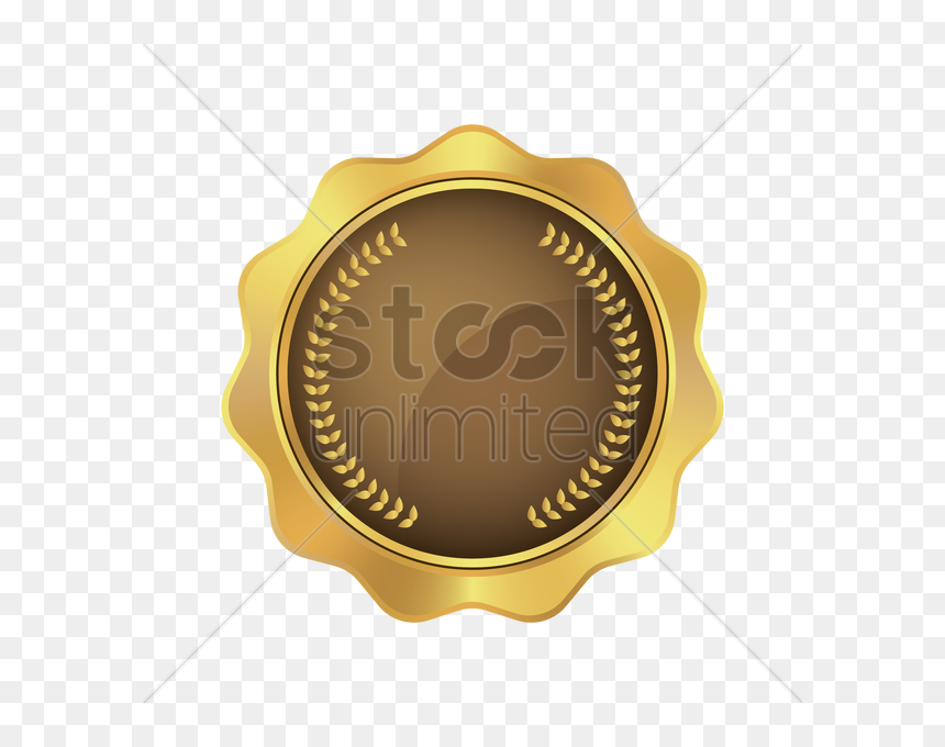 Brown And Gold Badge Clipart , Png Download - Design A Global Passport, Transparent Png - gold badge png