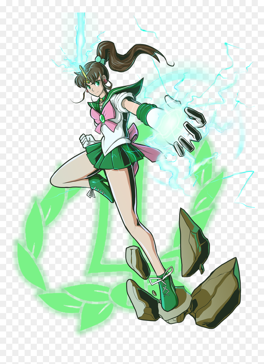 Bishoujou Senshi Sailor Jupiter - Cartoon, HD Png Download - sailor jupiter png