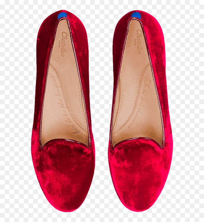 Ballerina Shoes Png - Red Velvet Flat Shoes, Transparent Png - pointe shoes png