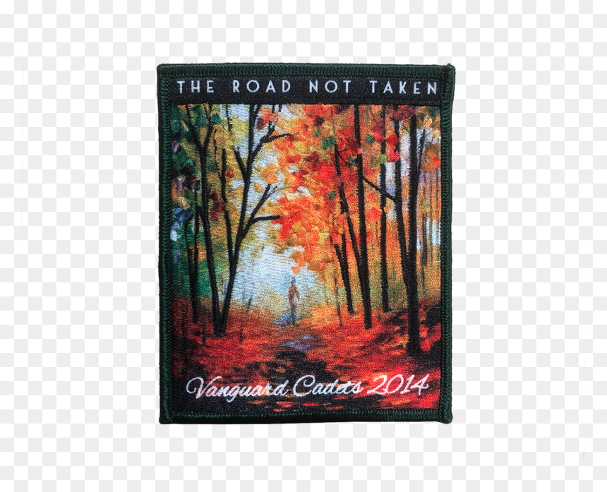 2014 The Road Not Take Vanguard Cadets Show Patch - Melody Of Autumn - Palette Knife Oil Painting On Canvas, HD Png Download - cama png