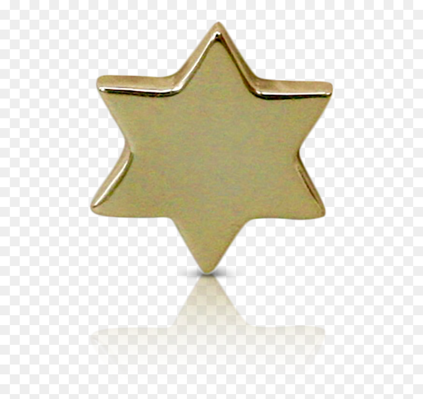 Flat David Star Gold - Badge, HD Png Download - gold badge png
