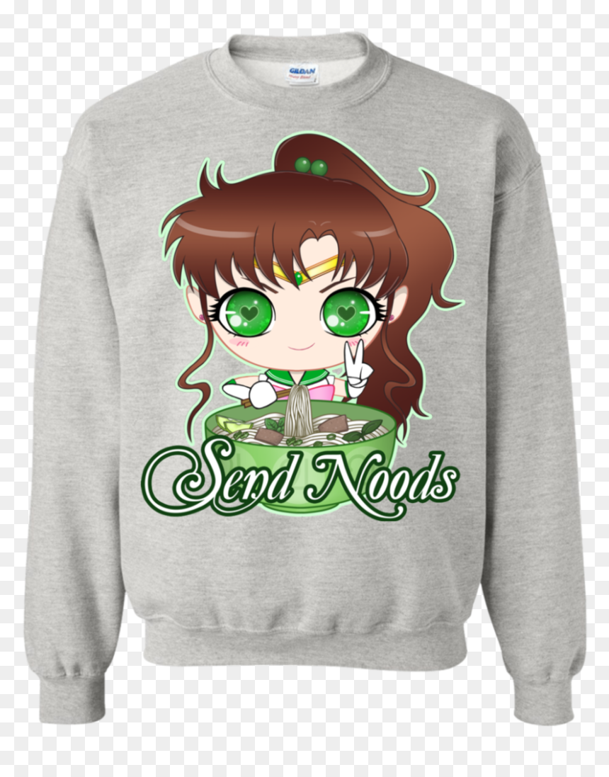 Sailor Jupiter Send Noods Crewneck Sweater - Spirit Riding Free T Shirt, HD Png Download - sailor jupiter png
