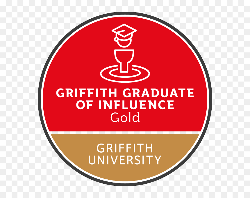 Griffith Graduate Of Influence - Circle, HD Png Download - gold badge png