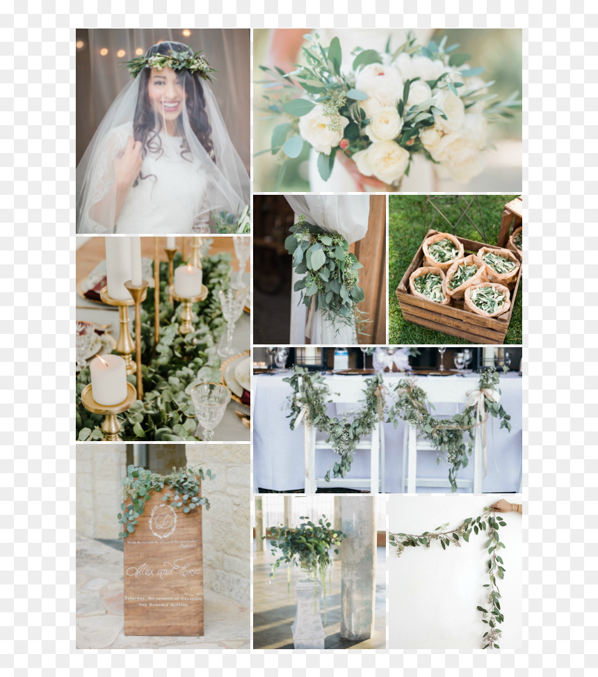 Eucalyptus Leaves Wedding - Bouquet, HD Png Download - eucalyptus leaves png
