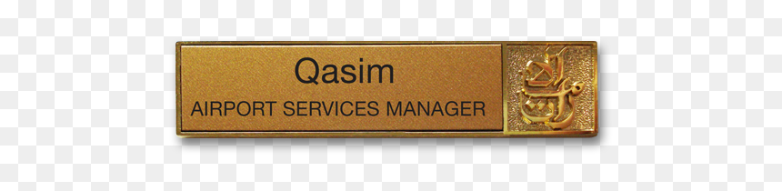 Metallic Name Badge Gold, HD Png Download - gold badge png