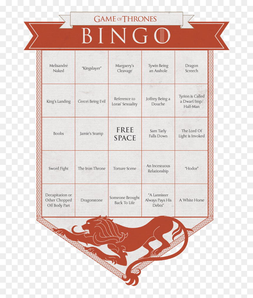 Game Of Throne Bingo, HD Png Download - hodor png