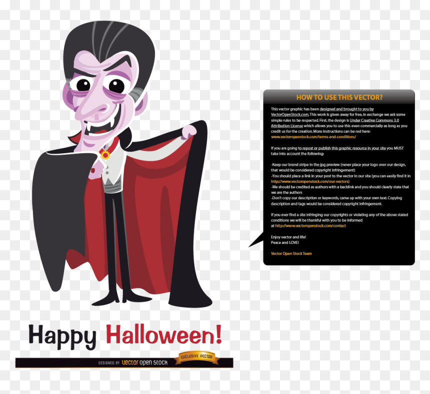 Dracula Halloween Vampire Illustration - Vampiro Cartoon Png, Transparent Png - enjoy png