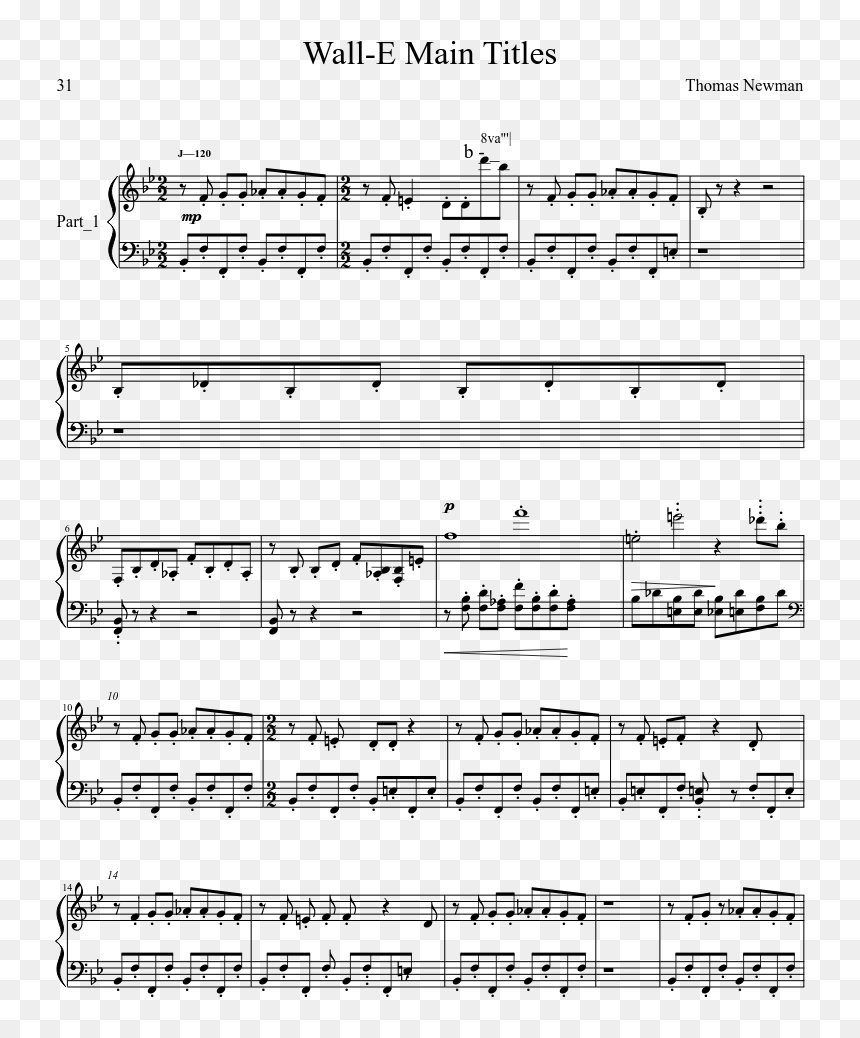 Brothers Ludovico Einaudi Pdf, HD Png Download - walle png