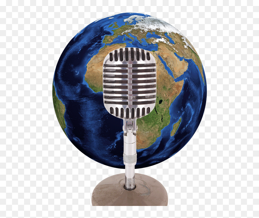Flat Earth Transparent, HD Png Download - podcast microphone png