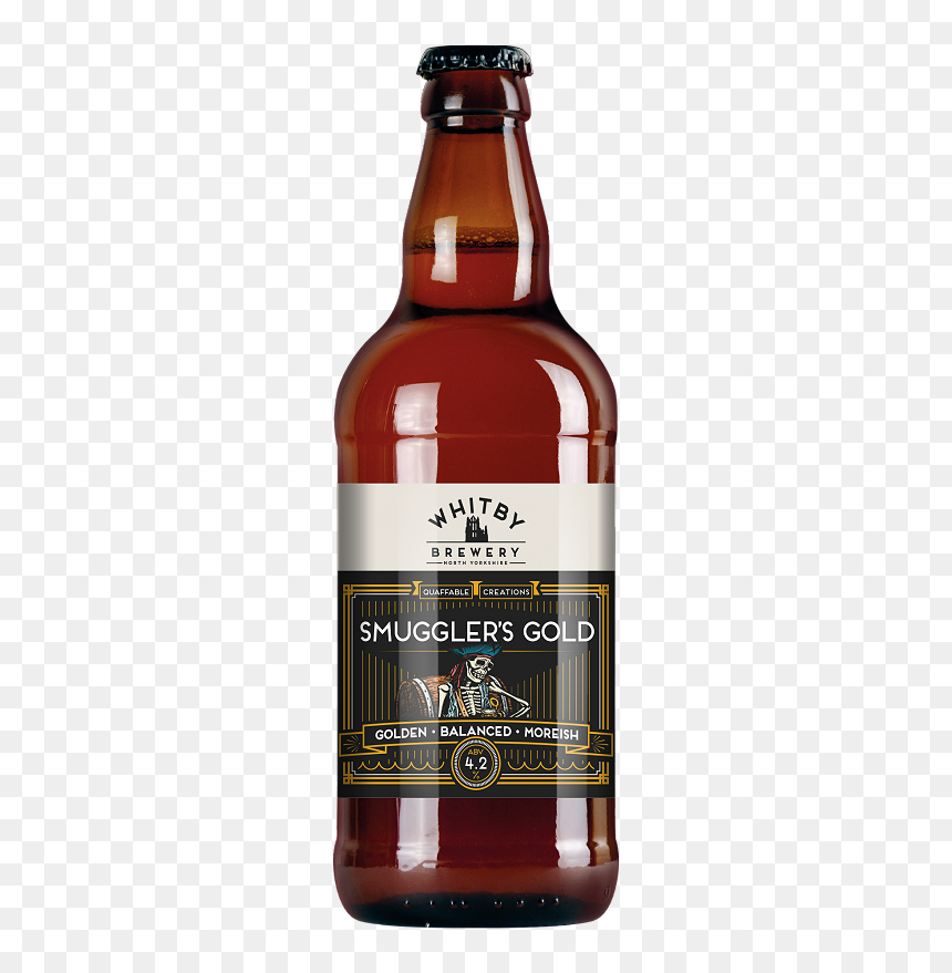 Whitby Jet Black Beer, HD Png Download - gold bottles png