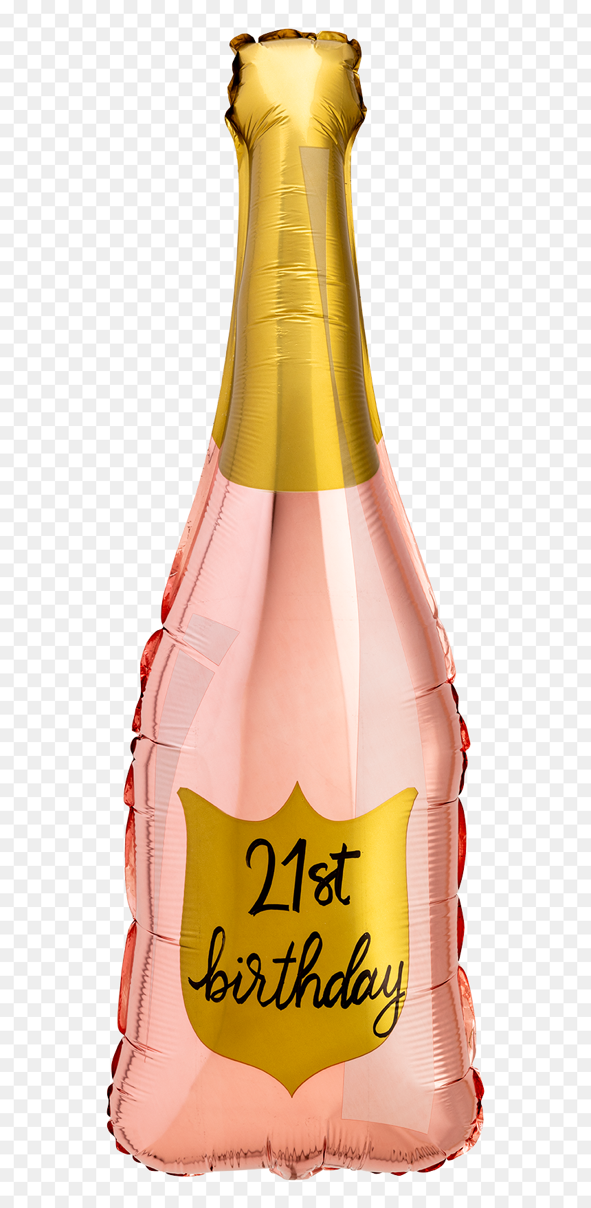 Wine,bottle,liqueur,wine Bottle - Rose Gold Champagne Balloon, HD Png Download - gold bottles png