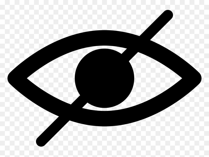 Circle Slash Png - Blind Eye Clip Art, Transparent Png - circle cross png