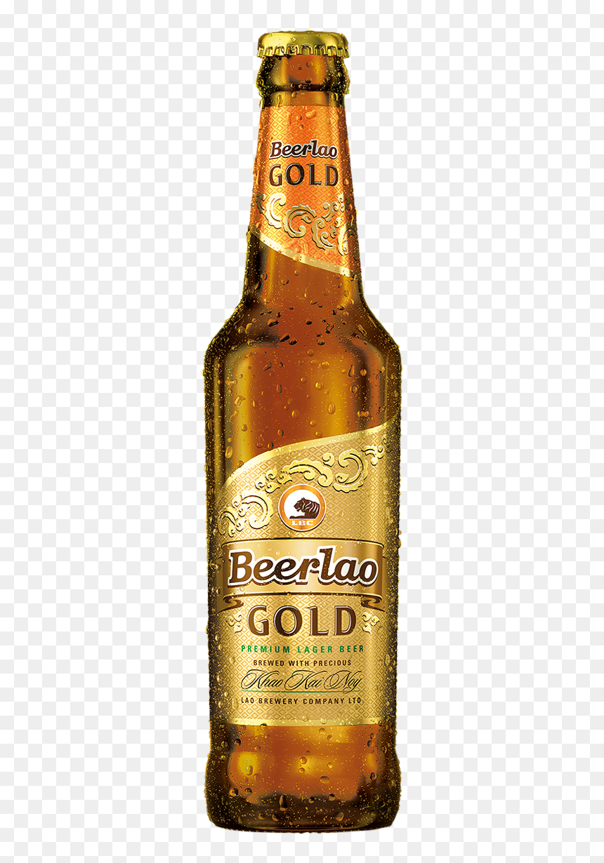 Beerlao Gold, HD Png Download - gold bottles png