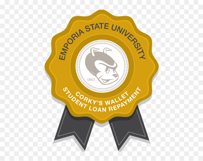 Corky"s Wallet Student Loan Repayment Badge - Emporia State University, HD Png Download - walle png