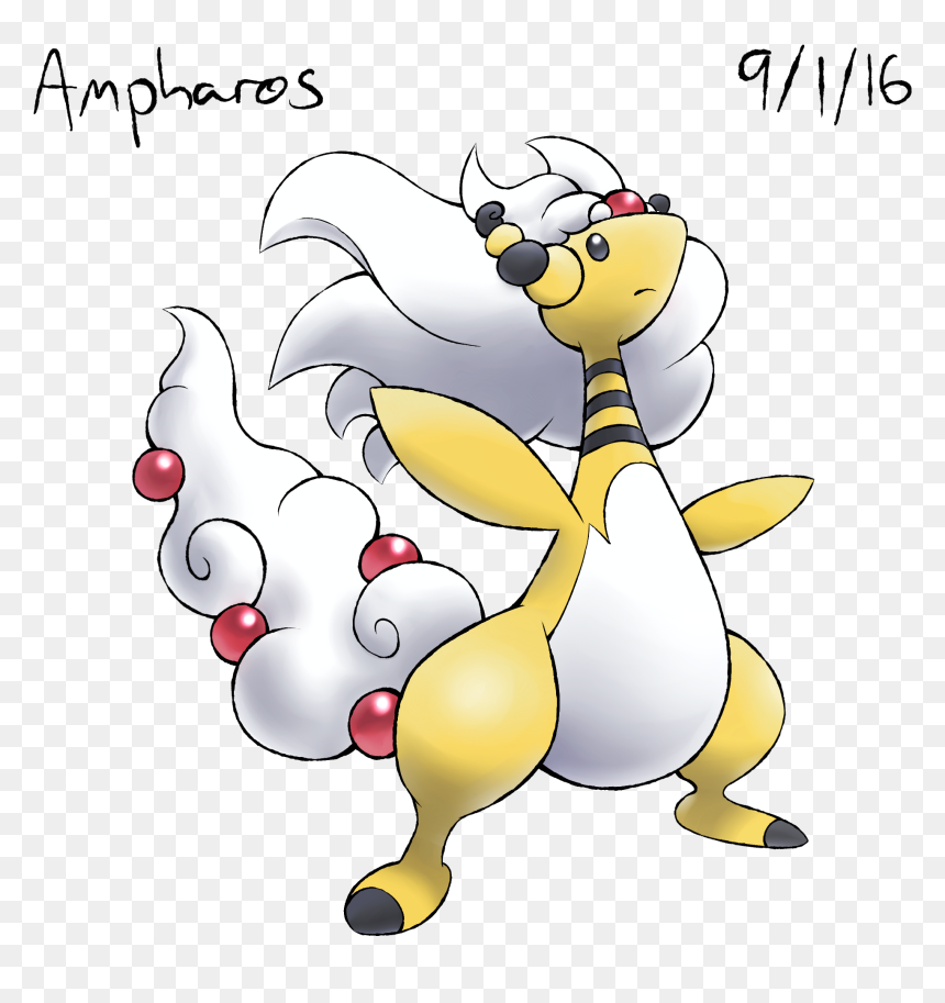 Cartoon, HD Png Download - ampharos png