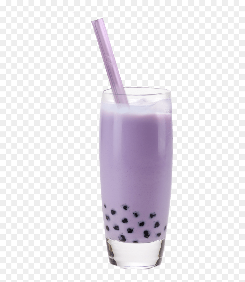 Purple Boba Tea Heartstraw - Boba Tea, HD Png Download - boba tea png