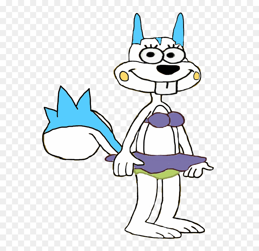 Sandy Cheeks Cartoon-rvb312 - Sandy Cheeks Pachirisu, HD Png Download - sandy cheeks png