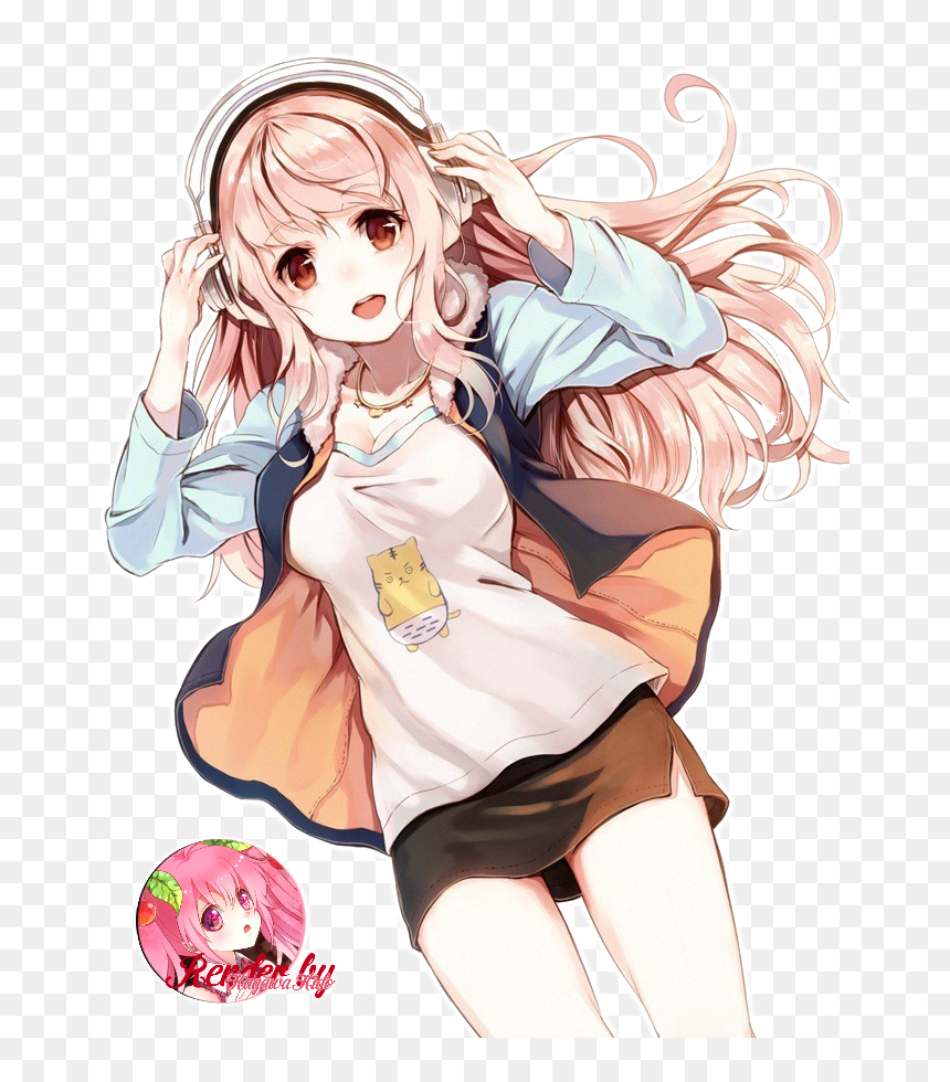 Anime Girl Png Picture - Anime Music Girl Png, Transparent Png - manga girl png