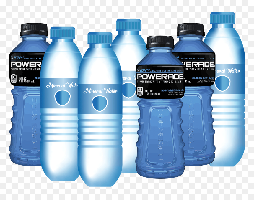 Plastic Bottle, HD Png Download - powerade png