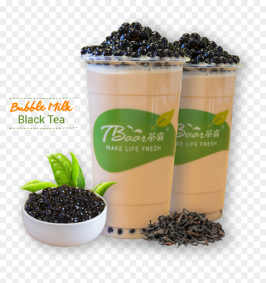 Bubble Milk Black Tea Tbaar, HD Png Download - boba tea png