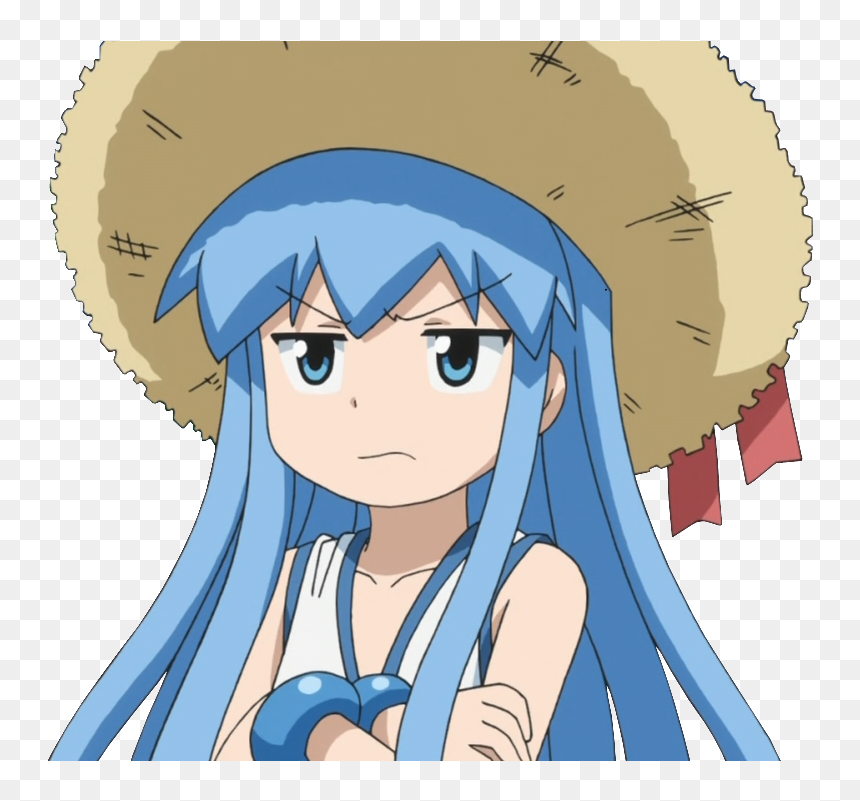 Hd Literally Not Even One Squid Girl Reference I Am - Squid Girl, HD Png Download - manga girl png
