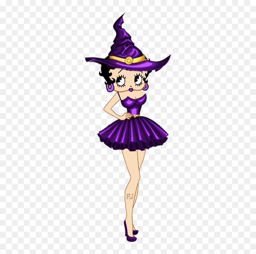 Betty Boop De Halloween, HD Png Download - sexy witch png