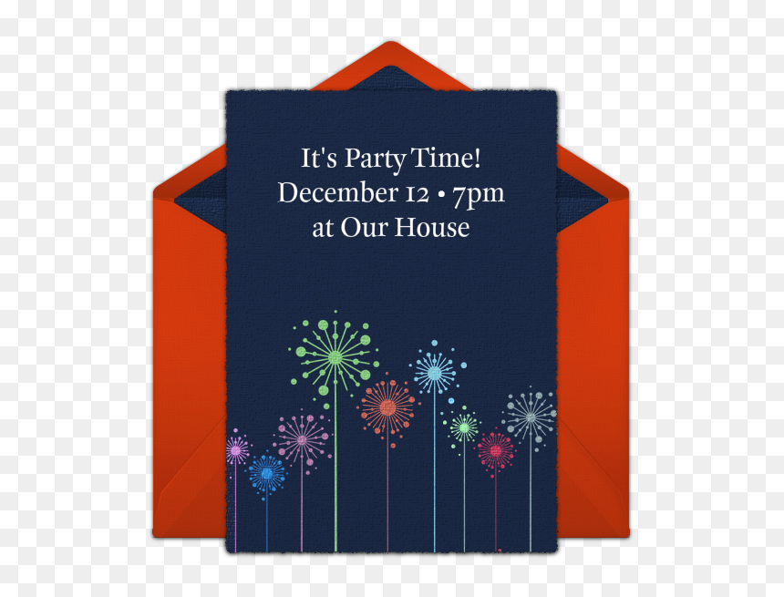Transparent Red Fireworks Png - Greeting Card, Png Download - red fireworks png