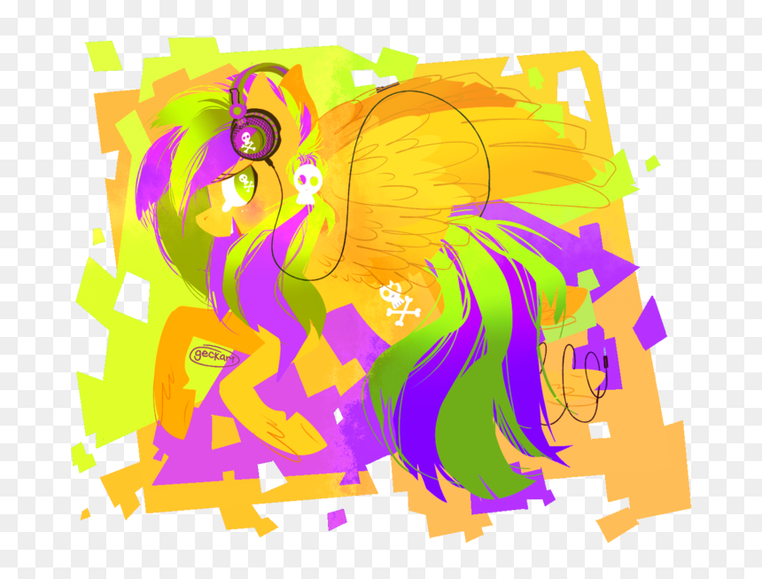 Illustration, HD Png Download - skull with headphones png