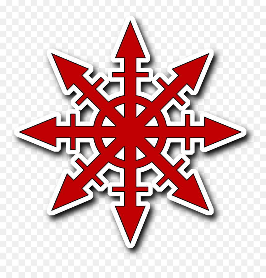 Simple Black Flower Vector, HD Png Download - chaos symbol png
