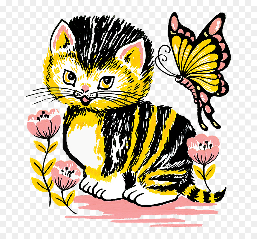 Cat, Kitten, Feline, Animal, Pet, Cat Face, Feline - Victorian Cats With Transparent Background, HD Png Download - kitten face png