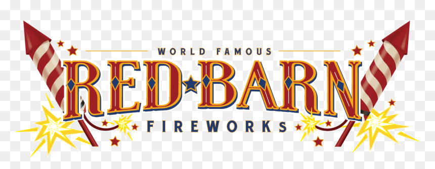 Red Barn Fireworks - Calligraphy, HD Png Download - red fireworks png