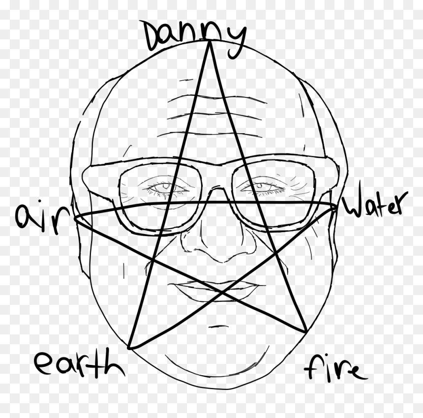 Danny Devito Line Art, HD Png Download - danny devito face png