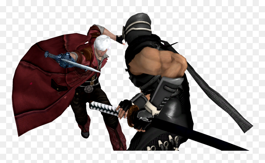 Ryu Hayabusa Png - Dante And Ryu Hayabusa, Transparent Png - ryu hayabusa png