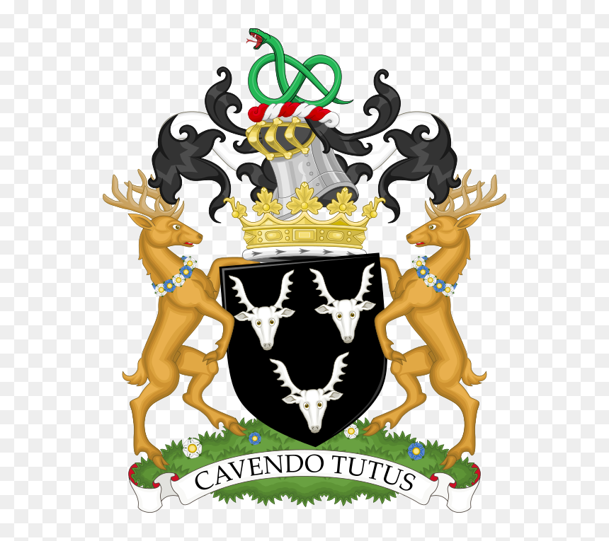 Coat Of Arms Of The Duke Of Devonshire - Duke Of Devonshire Coat Of Arms, HD Png Download - duke png