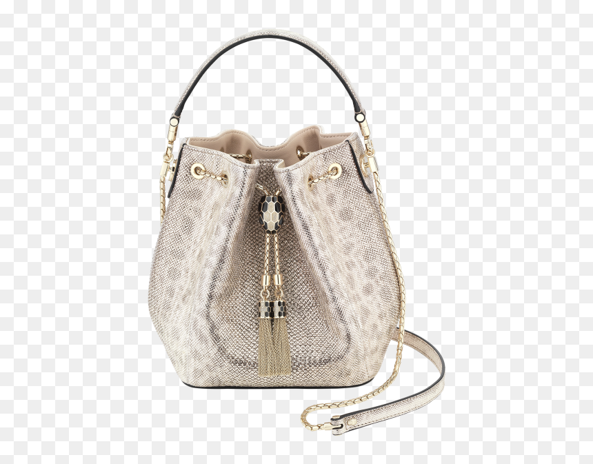 Serpenti Forever Bucket Bag In Milky Opal Metallic - Bvlgari Serpenti Bucket Bag, HD Png Download - corona bucket png