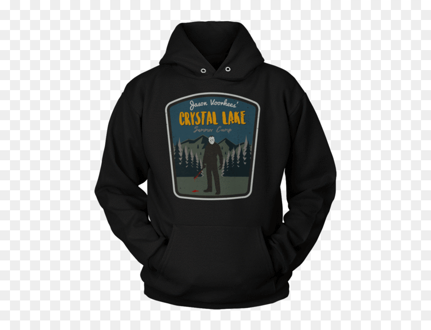 Crystal Lake Camp Hoodie, HD Png Download - jason vorhees png