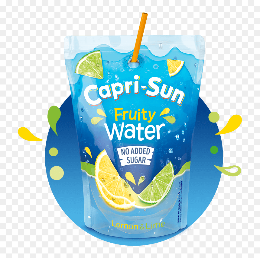 19118-cs Website Hover Fruitywater Lemonlime Splash - Capri Sun Lemon And Lime, HD Png Download - lemon lime png