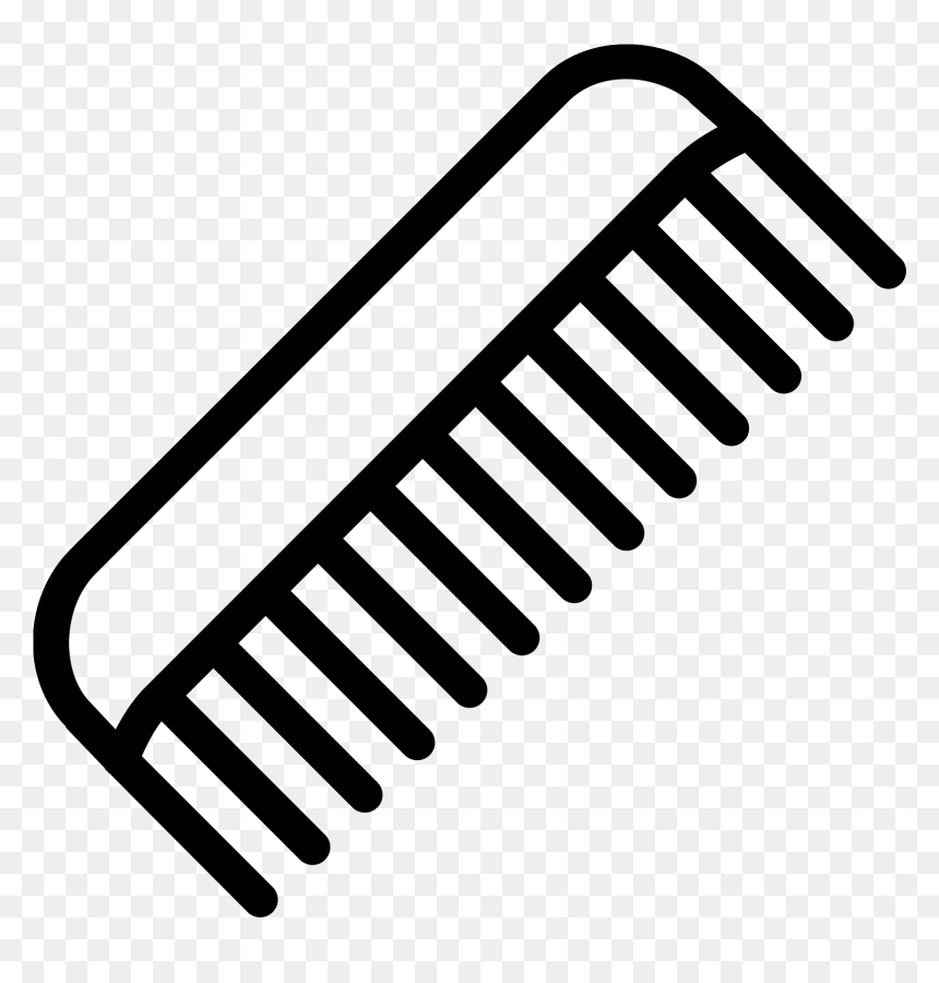 The Comb Is Small With Tons Of Little Sharp Blades - Comb Icon Png, Transparent Png - barber comb png