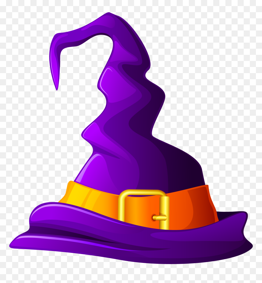 Witches Hat Png - Transparent Background Witches Hat Clipart, Png Download - halloween hat png