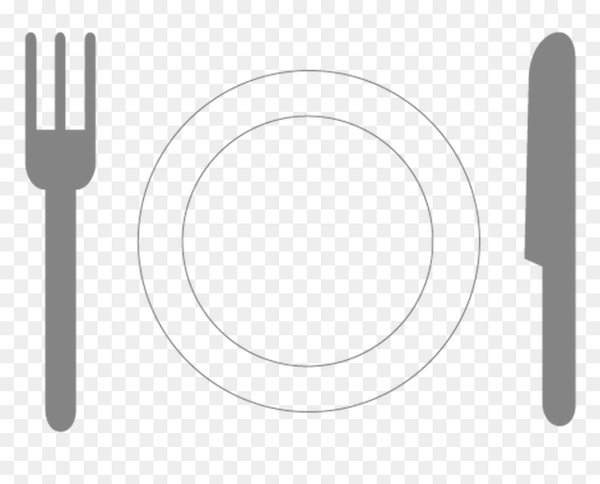 Transparent Fork Clipart Transparent - Circle, HD Png Download - fork knife png