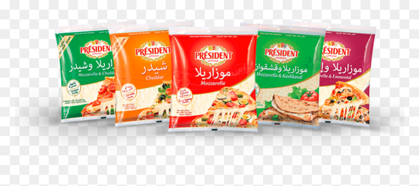 President Cheese Arabia - جبنة President, HD Png Download - shredded cheese png