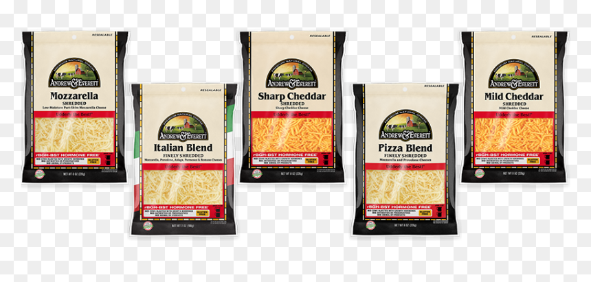 Andrew & Everett Shredded Cheese, HD Png Download - shredded cheese png