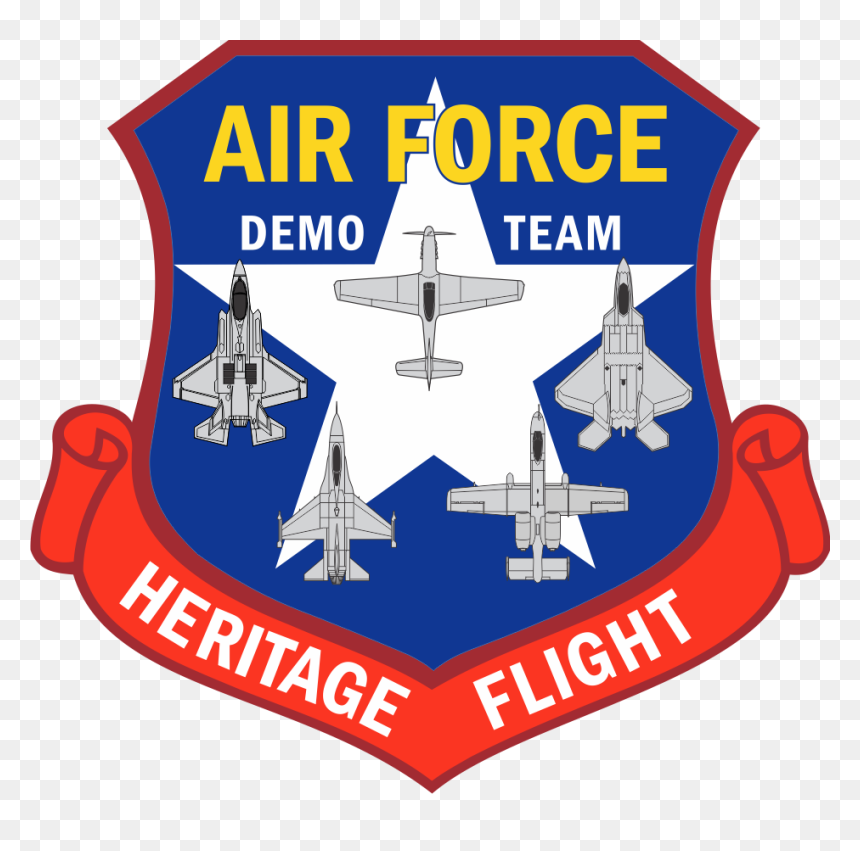 Air Force Demo Team Heritage Flight, HD Png Download - f-35 png