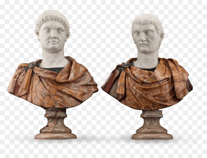17th-century Italian Portrait Busts - Italian Statues Png, Transparent Png - roman statues png