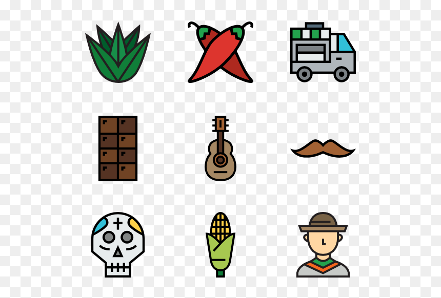 Mexican Food Icon Png, Transparent Png - mexican eagle png