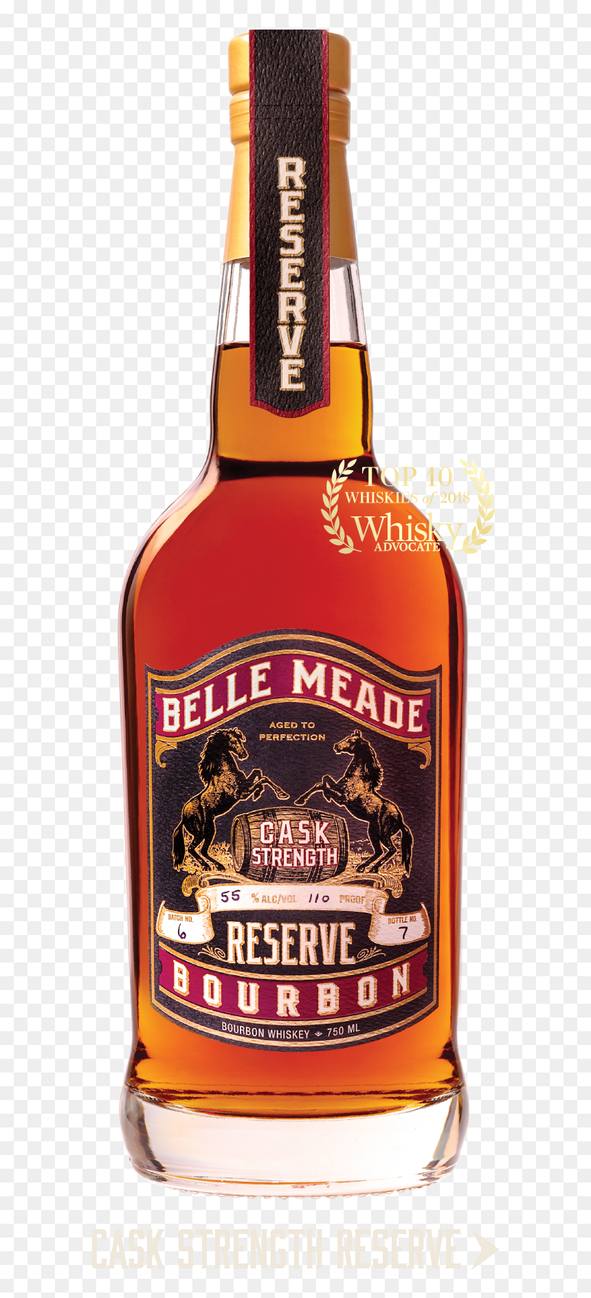 Belle Meade Bourbon Cask Strength Reserve, HD Png Download - whisky png