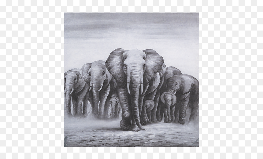 Gallery Wrap, HD Png Download - elephants png