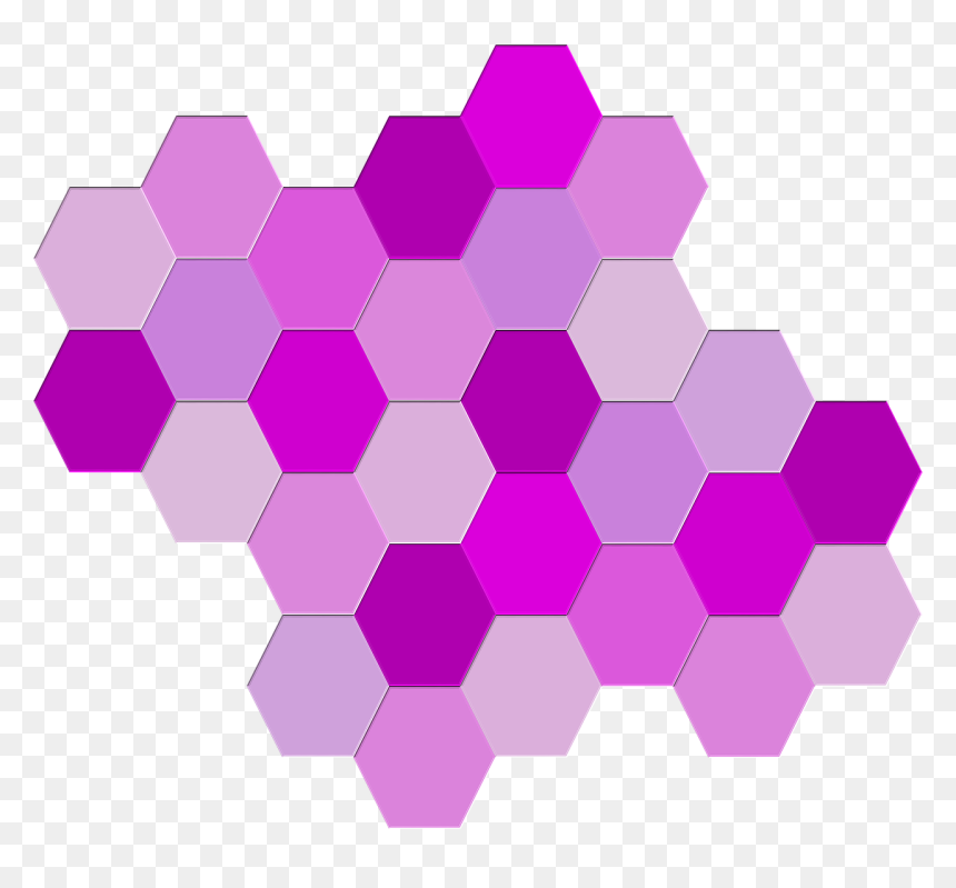 Transparent Hexagons Png - Geometric Purple Png, Png Download - shapes design png
