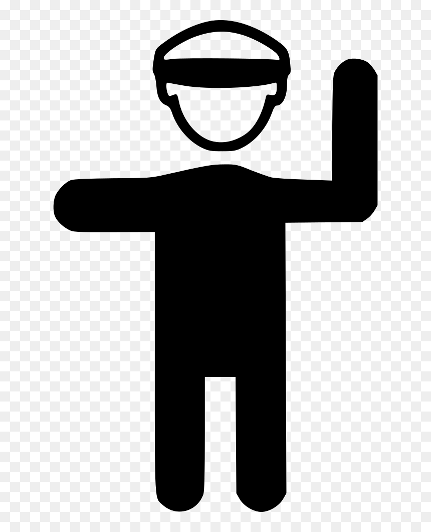 Policeman Png -png File - Controlling Sign Png, Transparent Png - traffic icon png