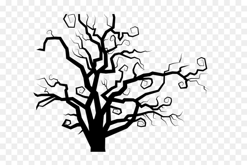 Spooky Tree Png Transparent Image - Spooky Tree Silhouette Png, Png Download - spooky tree png